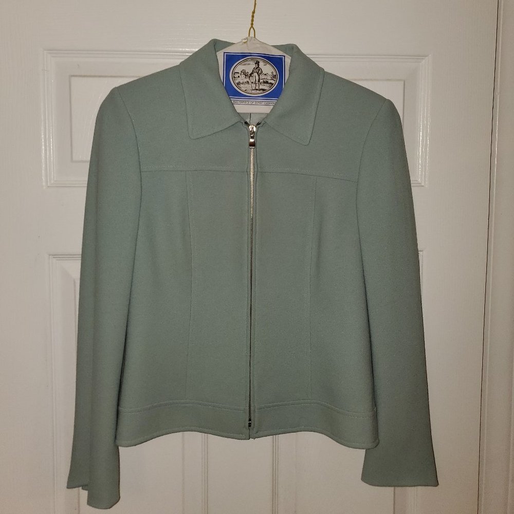 Tahari Petite Powder Blue Suit Jacket